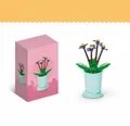 Building blocks African Violet flower in a pot educational toy for children and adults - 8814-1 African Violet