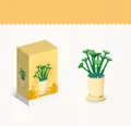 Snake plant themed building block flower kit for children with yellow pot design - 8814-6 Pennywort