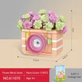Camera shaped flower building block set with succulents and roses for children gift - 611070 Tia Photography Succulents