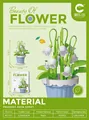 Lily of the Valley flower building block set with detailed product dimensions and pieces - 7221 Lily Of The Valley Potted Plant