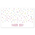 Thank you card featuring colorful sprinkles pattern for gift packaging decoration - Card Style 15