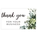 Elegant botanical thank you for your business sticker for gift packaging and cards - Card Style 21