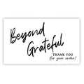 Minimalist Beyond Grateful thank you sticker for gift packaging and small business cards - Card Style 28