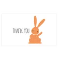 Cute chevron pattern bunny thank you card for gift packaging and small business decorative - Card Style 44