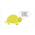 Adorable green turtle thank you cards and stickers for small business gift packaging - Card Style 46