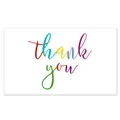 Colorful rainbow thank you card for gift packaging and business orders - Card Style 52