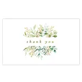 Elegant thank you card with watercolor greenery and gold foil lettering for gifts - Card Style 57
