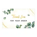 Elegant eucalyptus thank you for your order card for small business gift packaging - Card Style 58