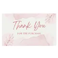 Elegant pink watercolor Thank You card for gift packaging and small business orders - Card Style 66