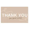 Elegant 'Thank You For Your Order' stickers for gift packaging decoration - Card Style 71