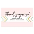 Pink thank you card sticker for small business gift packaging box decoration gorgeous - Card Style 72