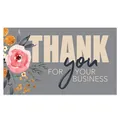 Elegant floral thank you for your business card for small business gift packaging - Card Style 73