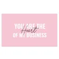 Pink thank you card for small business owners featuring Heart of My Business stickers - Card Style 81
