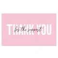 Minimalist pink Thank You for the support sticker card for gift packaging decor - Card Style 82