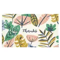 Tropical leaf design thank you card for gift packaging and small business decor - Card Style 83