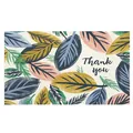 Thank you decorative card with vintage colorful leaf pattern for gift packaging - Card Style 85
