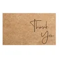 Elegant kraft paper Thank You card for gift packaging decoration and branding card - Card Style 112 (Kraft Paper)