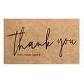 Brown kraft paper thank you for your order card for gift packaging and box decoration - Card Style 114 (Kraft Paper)