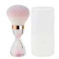 Large loose powder makeup brush with hourglass handle and storage case - Creative Hourglass Handle (Pink Sand) Pink Gradient Powder Brush with Box