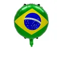 18 inch round Brazil flag foil balloon for World Cup carnival party decorations - 18 Inch Brazil Round Balloon / Brazil Flag Pattern