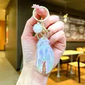 Handheld creative iridescent lobster claw resin keychain accessory for handbag decor - Gold Hardware Electroplated Crab Claw / Iridescent White