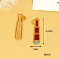 Close-up of 23mm pirate telescope alloy charms for DIY jewelry making - Telescope / 1 Piece (23x7mm)