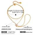 Stainless steel pearl slave bracelet with CZ flower charm in gold finish detail view - Pearl and Zirconia Floral Style (JDB0201304)