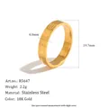 Detailed view of 18K gold plated stainless steel ring with ocean life engravings. - Size 6 / Turtle Starfish Pattern (R5647) / Gold