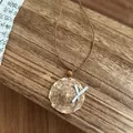 Handgefertigte Bohème-Halskette mit Mini-Strohhut-Anhänger aus Rattan und brauner Kordel - Mini Strohhut Stil (24# Halskette)