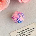 Ciondolo per scarpe a fiore colorato fatto a mano con perle per sabot e sandali DIY - Fiore Stratificato Gelatina Cangiante (27965-5)