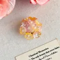 Eleganti ciondoli per scarpe a fiori in cristallo traslucido multicolore per zoccoli - Cluster di Fiori in Perle Trasparenti Colorate (27965-8)