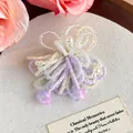 Charm per scarpe a fiore con perline, petali di cristallo e pendenti a tulipano - Pendente Tulipano Rosa Viola (27965-31)