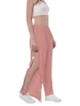 Pantalon de soins rose avec boutons-pression latéraux pour un habillage facile - Rose