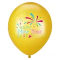 Palloncino giallo Happy New Year 2027 per decorazioni festa di Capodanno - Oro
