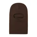 Solid brown knitted winter balaclava ski mask for infants and children outdoors - One Size / Coffee