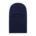 Dark blue knitted baby balaclava ski mask hat providing winter warmth and protection - One Size / Navy Blue