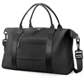 Professionelle schwarze Reisetasche mit großem Fassungsvermögen und Schultergurt - Schwarz