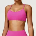 Brassière de sport rose à séchage rapide et leggings de yoga à taille haute pro - S / Ensemble (CWX8522-1) / Rose rouge