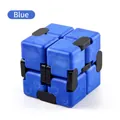 Blue marble pattern infinite cube fidget toy for stress relief and finger exercise - 71.8g / Blue