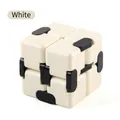 White infinity cube fidget toy for stress relief and sensory play, perfect gift for kids - 71.8g / White