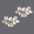 Sparkling bridal shoe clips with luxury crystal rhinestones for DIY shoe decoration - Simple Silver Dating Style (SC-J051) / Silver