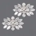 Eleganti clip per scarpe con cristallo ovale e strass scintillanti per scarpe sposa. - Light luxury simple shoe flower sc-j079