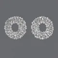 Elegant circular rhinestone shoe clips for bridal high heels and DIY shoe decor - Circle Garland Style (SC-J086S)