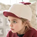 Cute baby baseball cap in beige and burgundy with 'New York 86' embroidery - Beige 36 Style