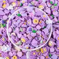 Kleine gemischte lila Harz-Anhänger und Cabochons für DIY-Handyhüllen-Bastelarbeiten - Zufällige gemischte Stile / Klein / Lila Serie