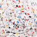 Große Mischpackung weißer Cartoon-Resin-Charms für DIY-Creme-Kleber-Bastelarbeiten - Zufällige gemischte Stile / Groß / Weiß
