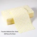 10mm traceless double-sided adhesive dots for DIY craft projects, 200 pieces per sheet - Adhesive / Large Edition / Clear