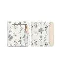 Ultradünne weiße PU-Leder-Geldbörse für Damen mit elegantem floralem Gänseblümchen-Druck - Gänseblümchen-Druck / Gebrochenes Weiß