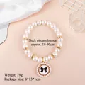 Elegant adjustable pet pearl necklace with black bow pendant for small dogs and cats - One Size / Black Bow White Base Pearl