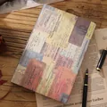 Taccuino A5 in carta kraft vintage con una copertina dal design a collage artistico - Marrone